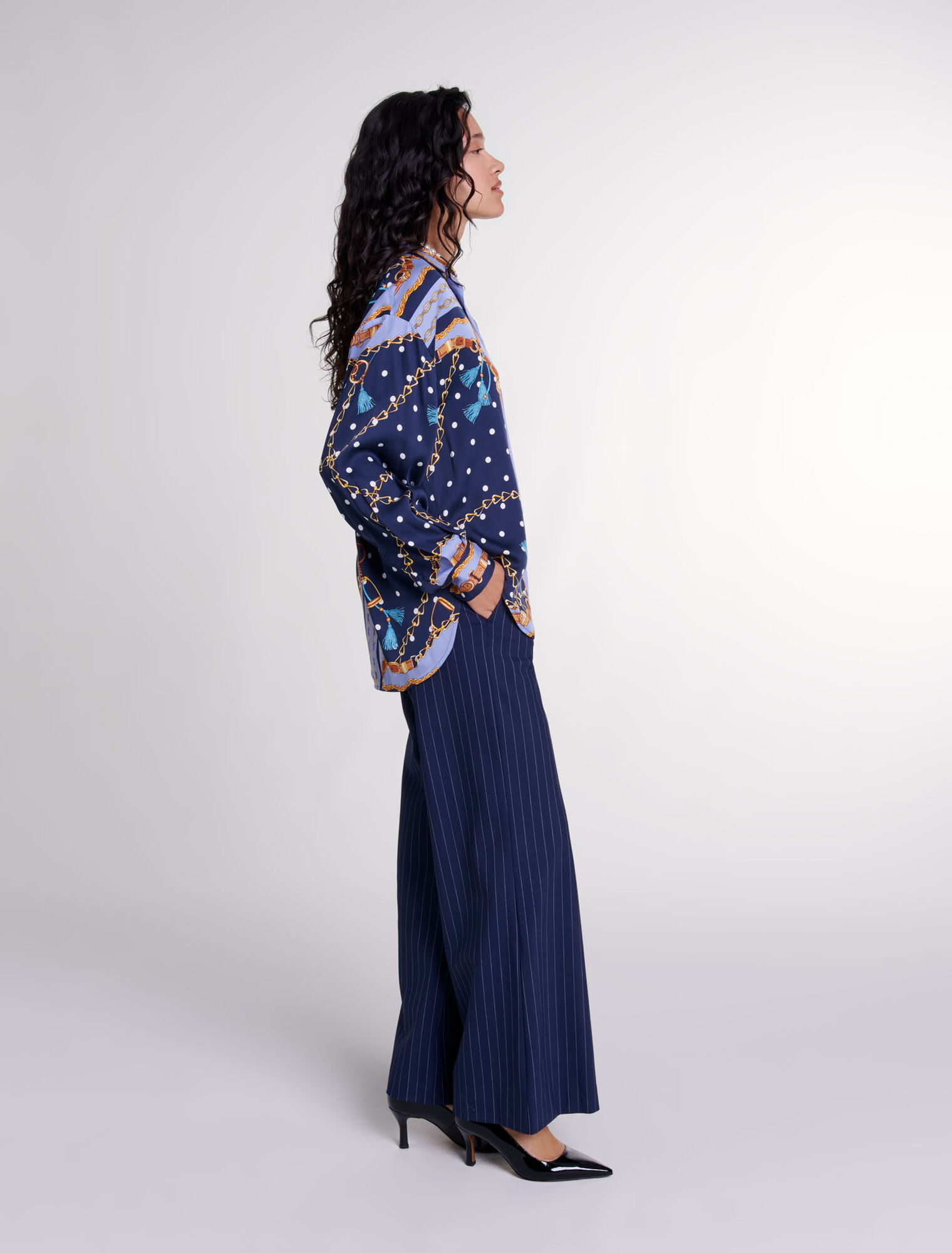 Pantalon à rayures 