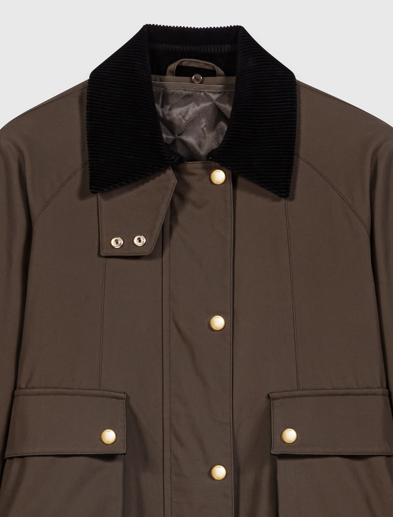 Blouson trap&egrave;ze en coton