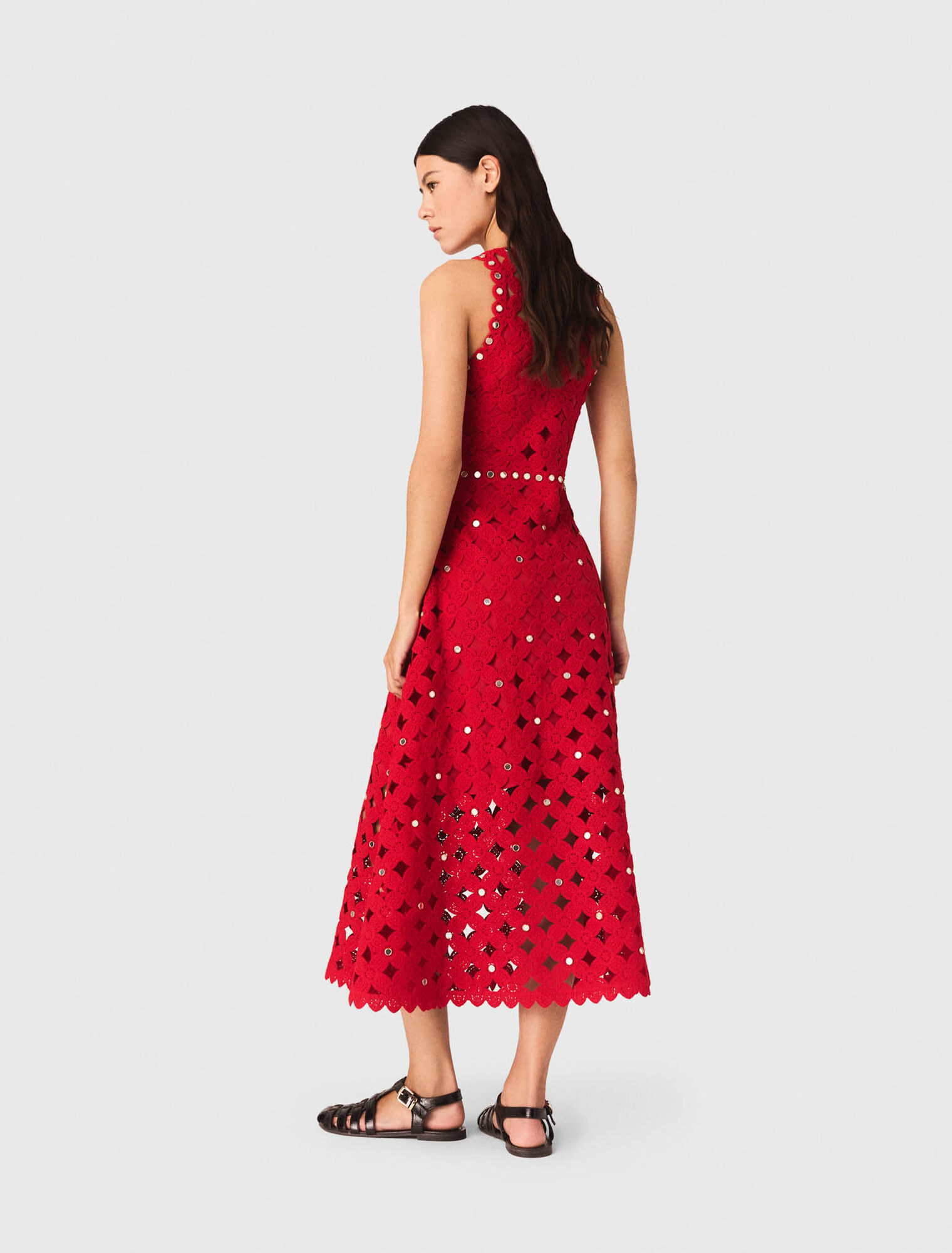 Mirrored crochet dress