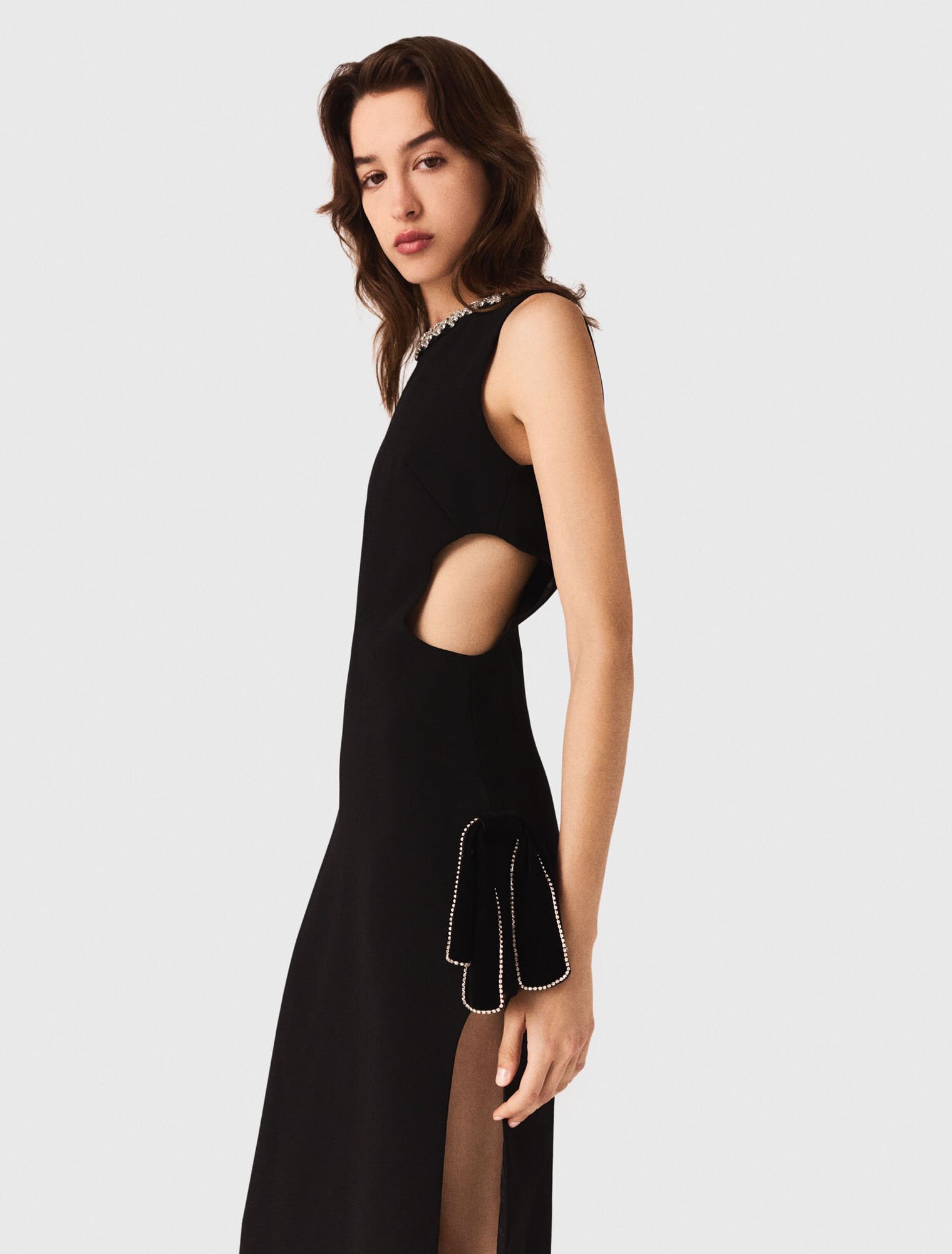 Jewel-collar maxi dress Jewel-collar maxi dress