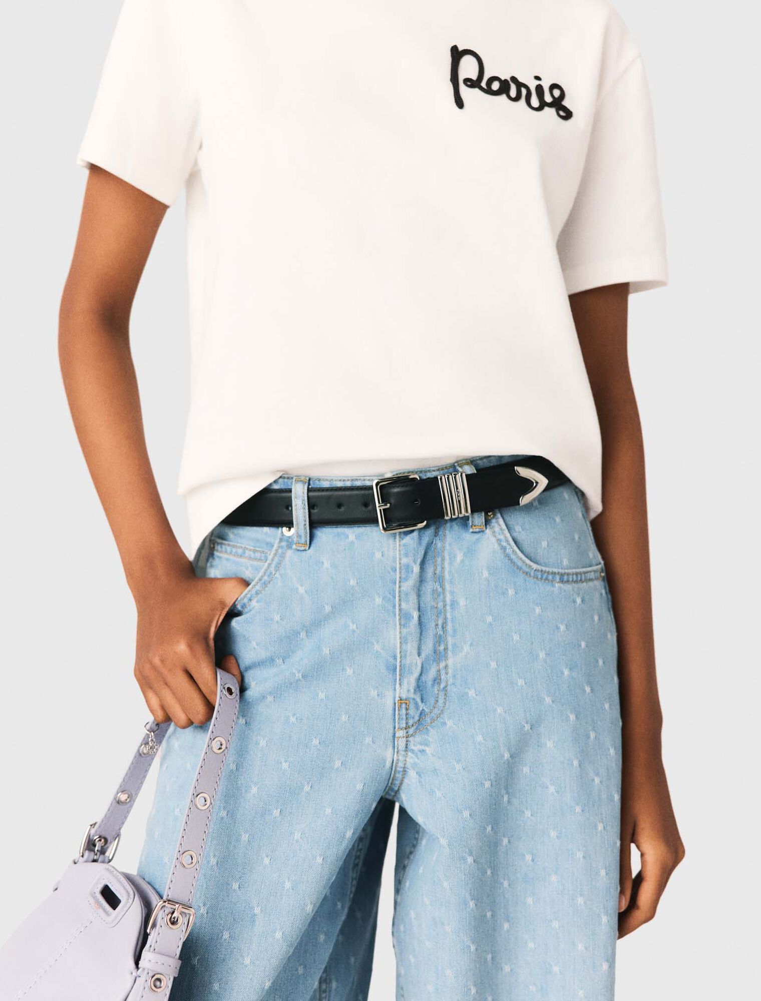 Tee shirt avec logo Paris brod&eacute;