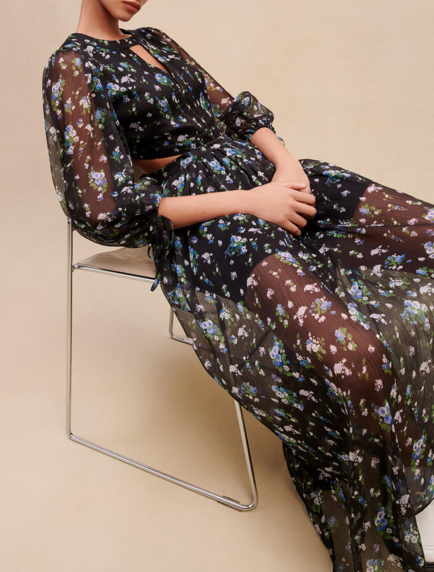 Long cut-out dress