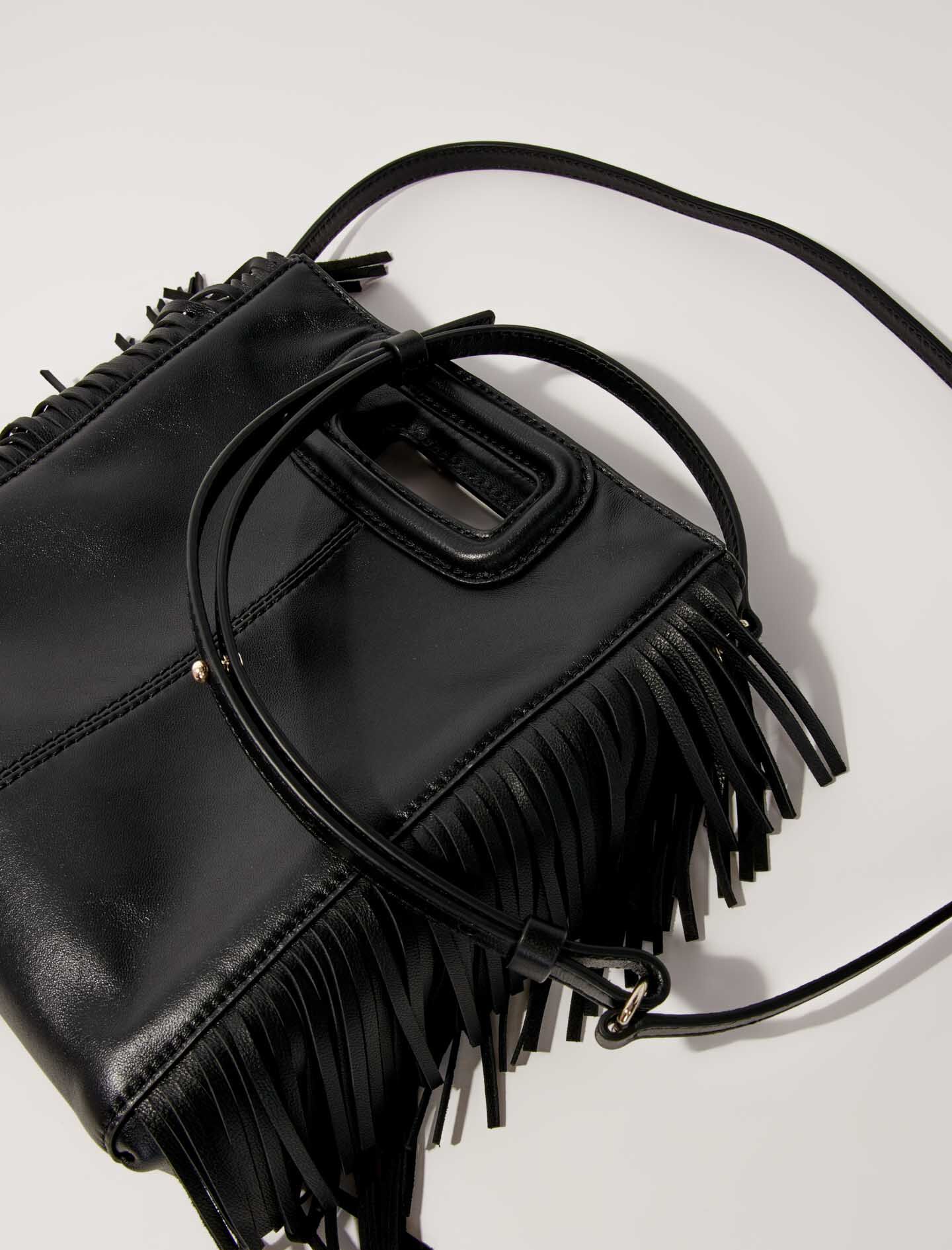 Crochet-knit M bag Black / Gray For Women | Maje