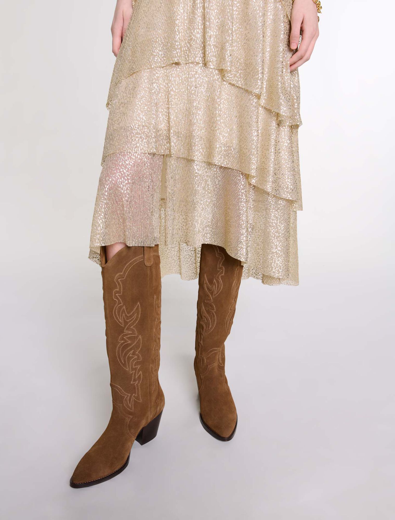 Robe scintillante à volants