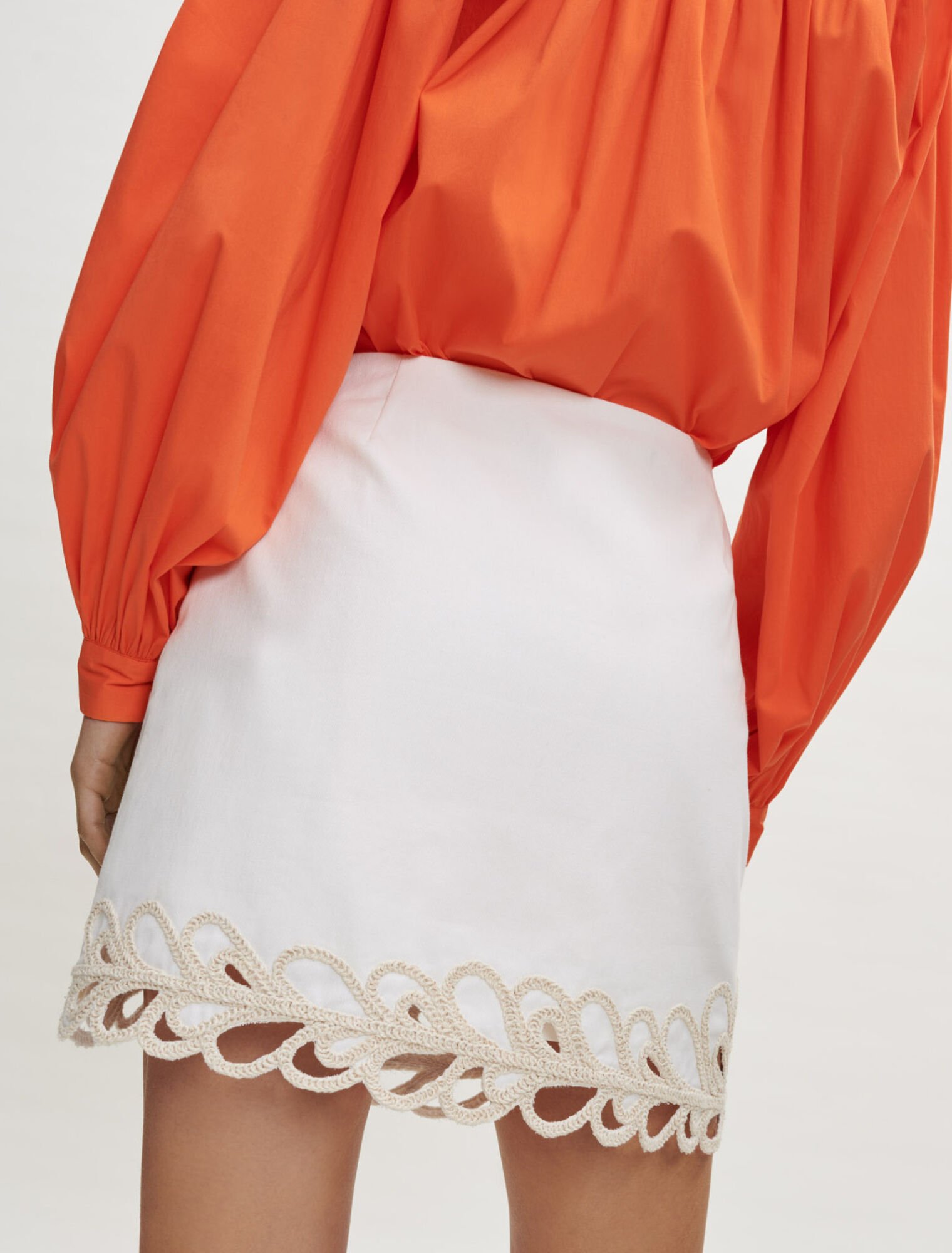 Fully embroidered skirt 