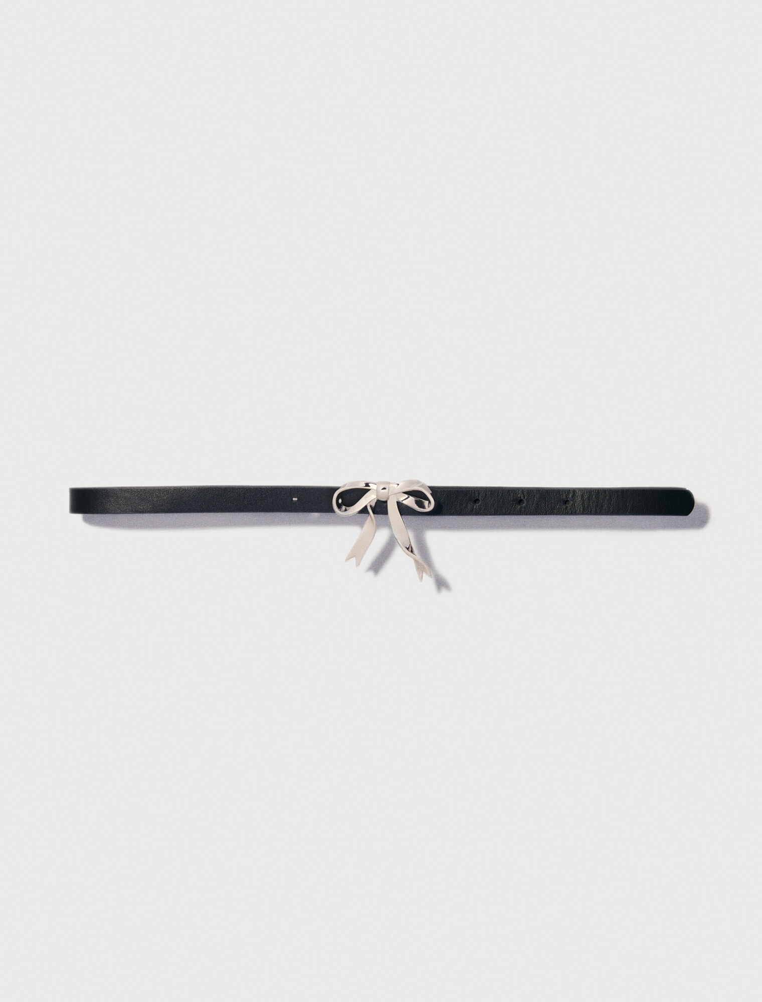 Ceinture noeud fine en cuir