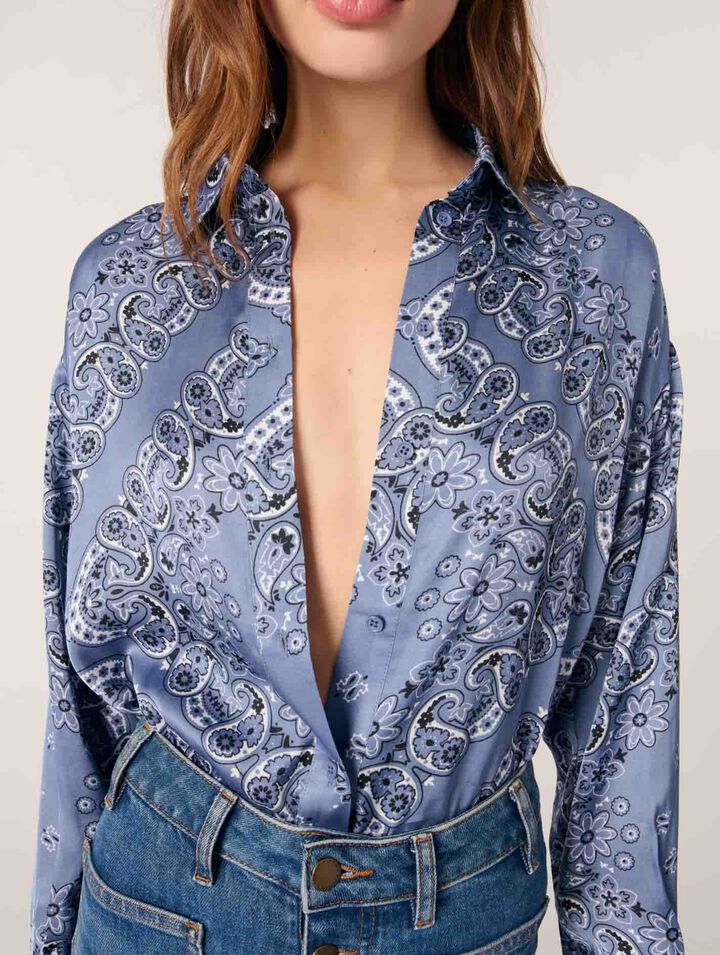 Chemise fluide imprimée