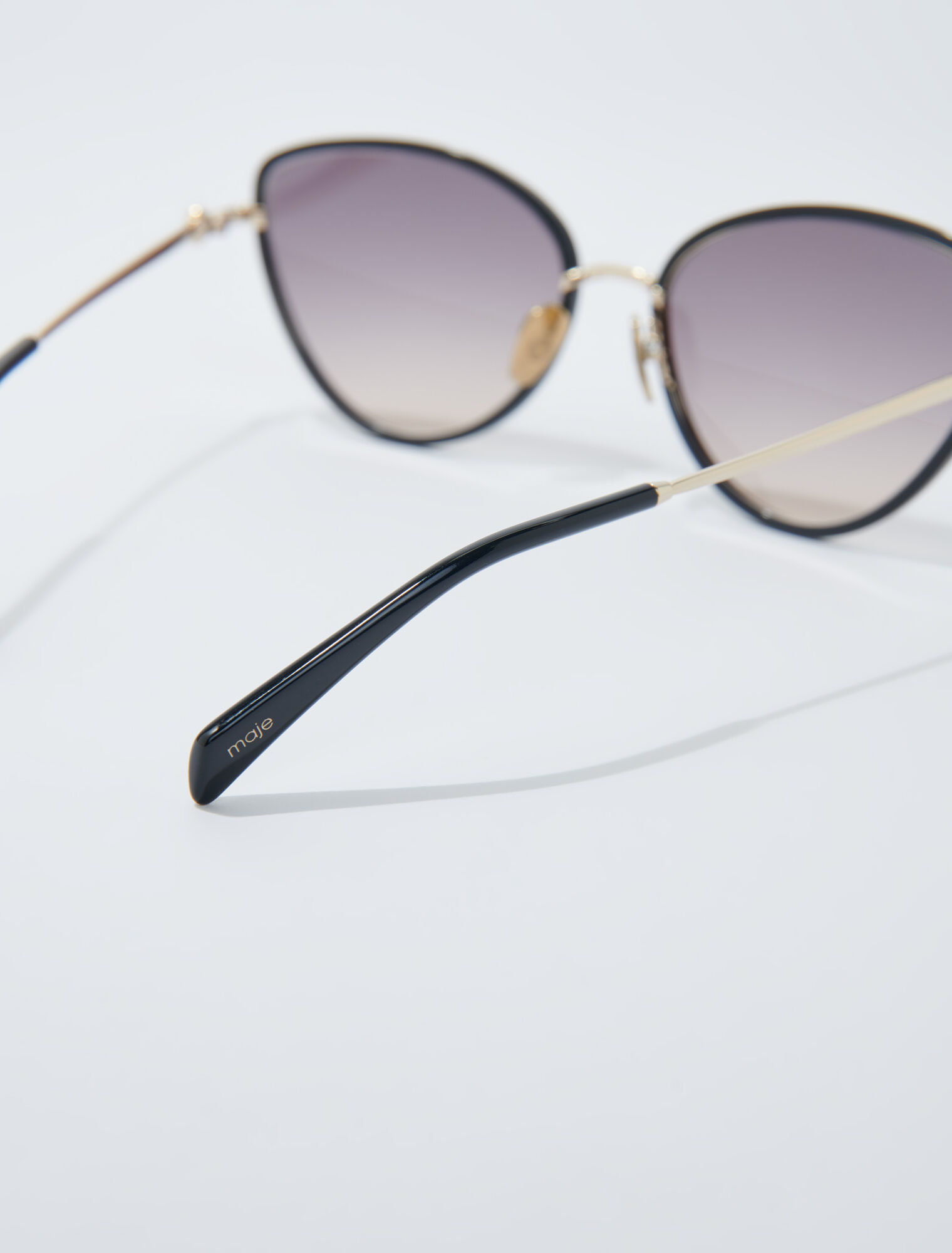 Lunettes cat eye en métal