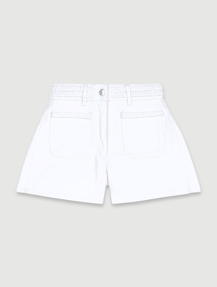 Short en denim