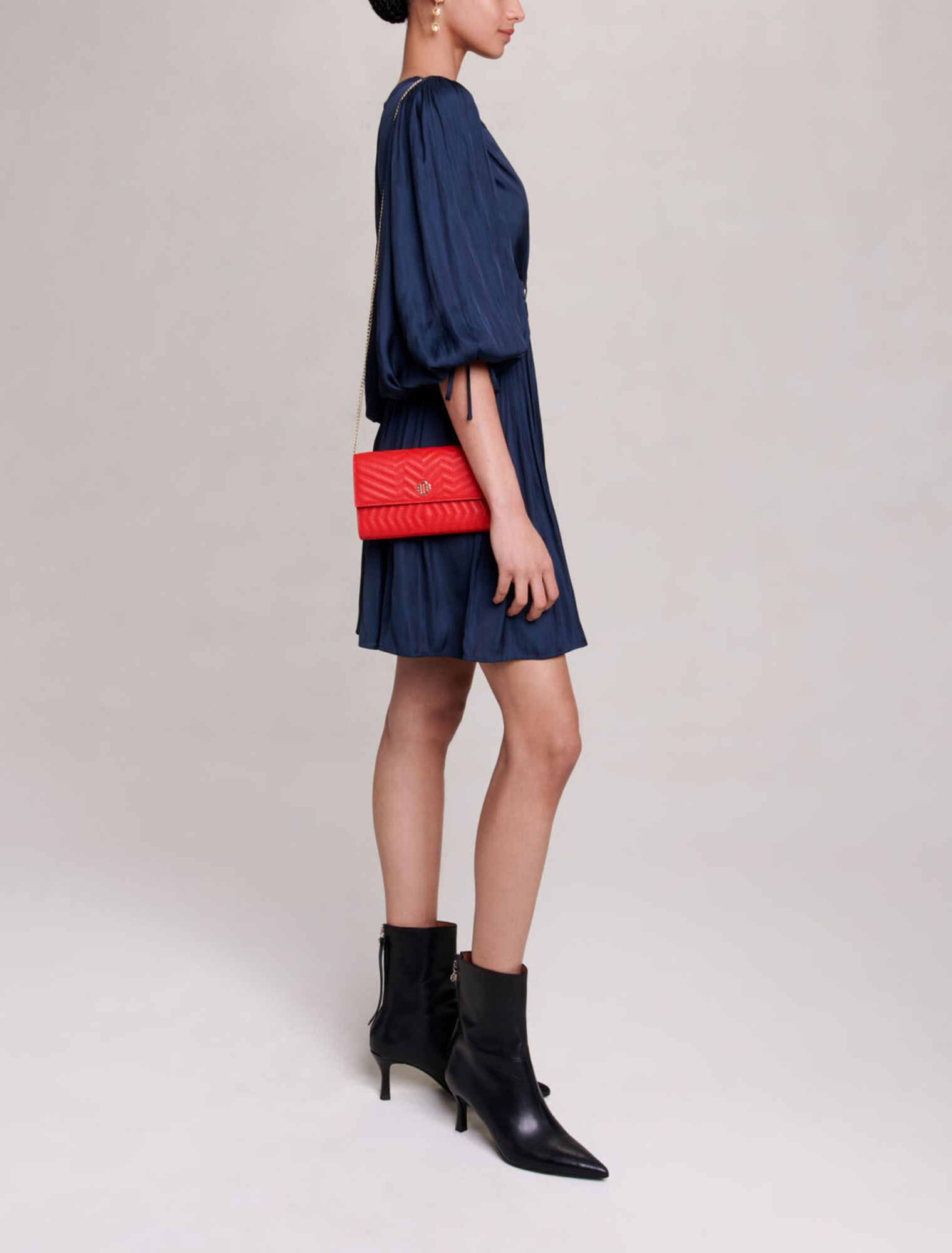 Short satin dress