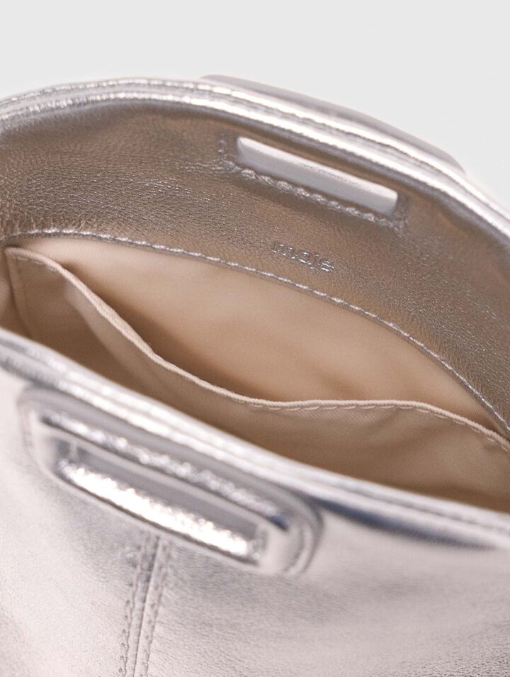 Sac Miss M micro en cuir m&eacute;tallis&eacute;
