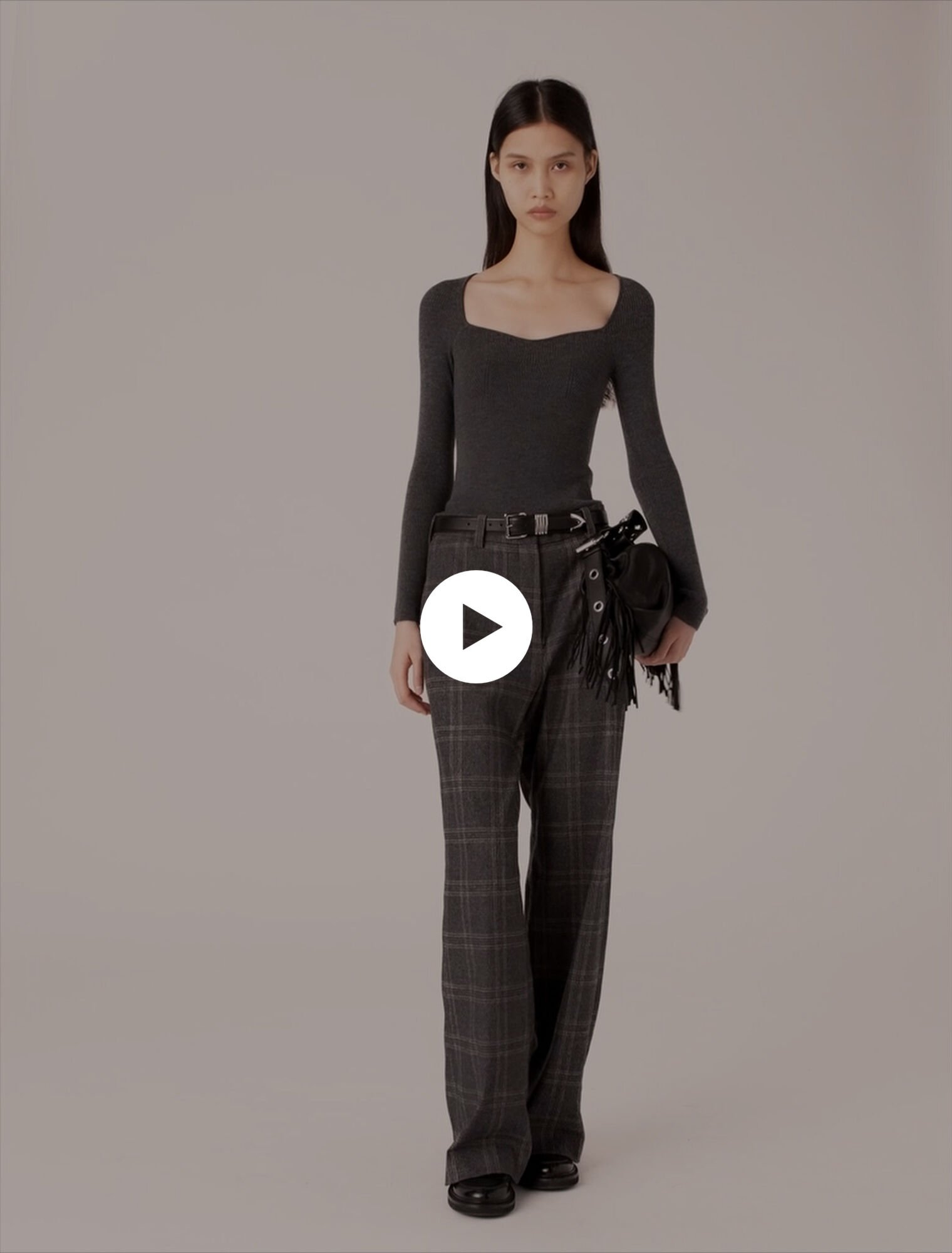Pantalon de tailleur à carreaux