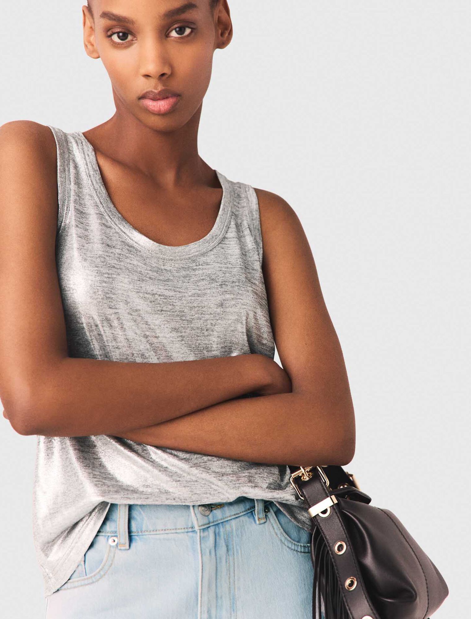 Metallic tank top