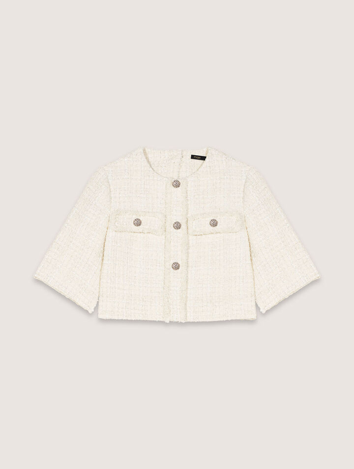 Tweed 2-in-1 mini dress