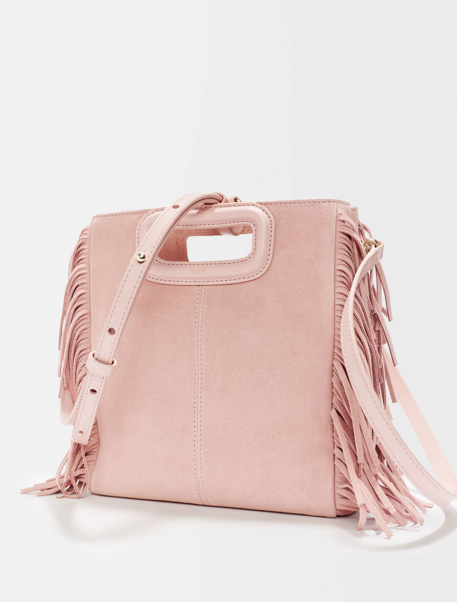 Sac M en cuir suède