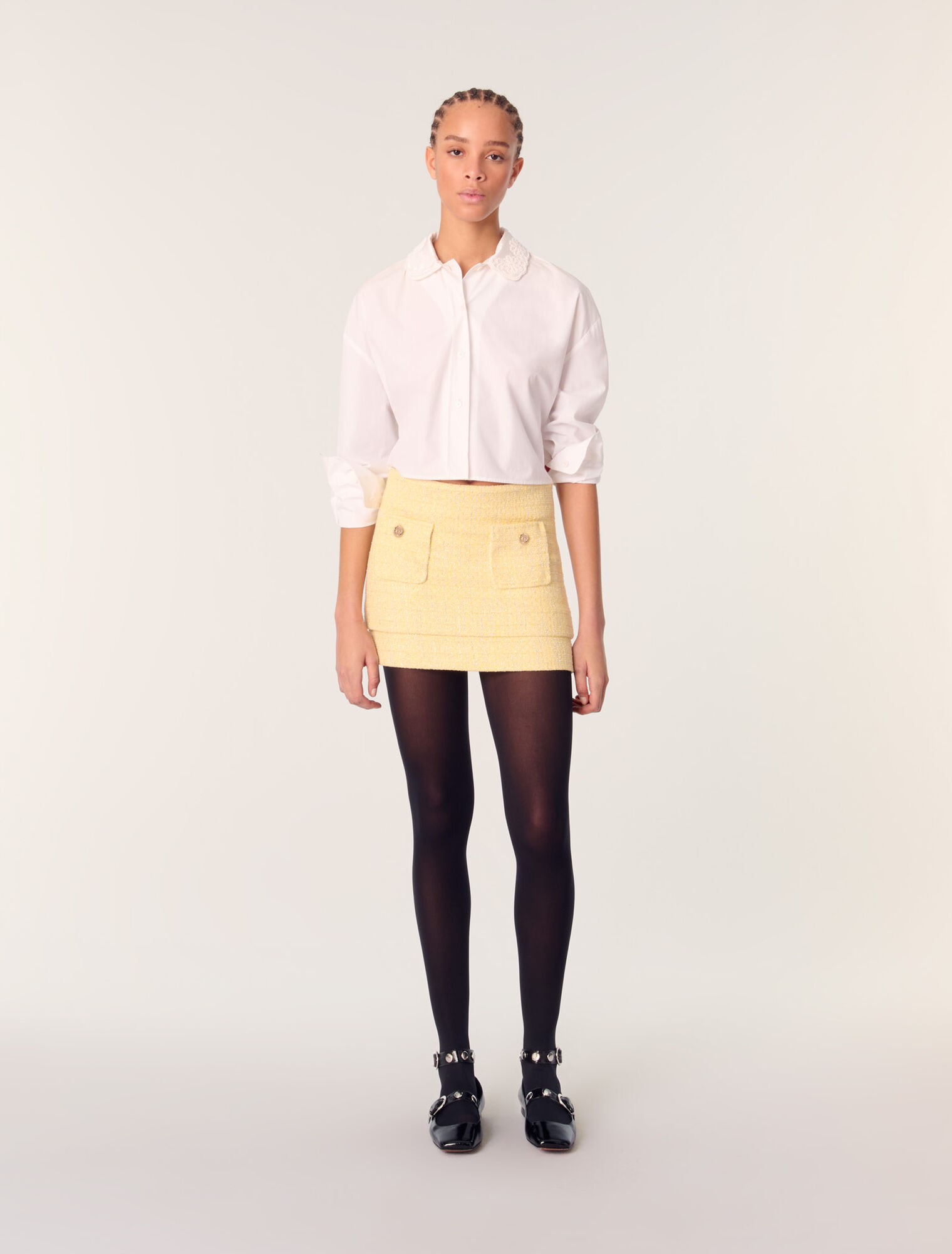 Mini-jupe en tweed