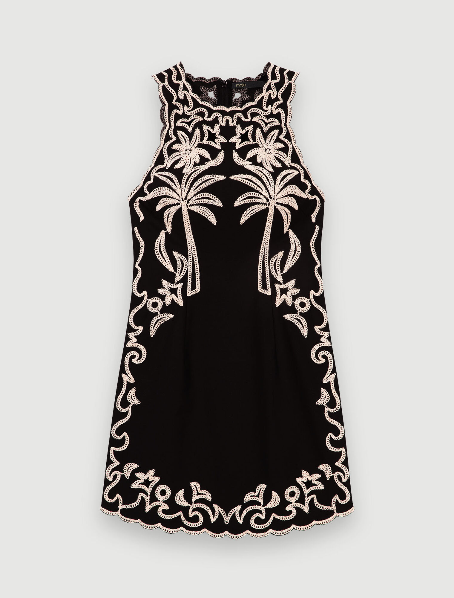 Mini dress with palm trees