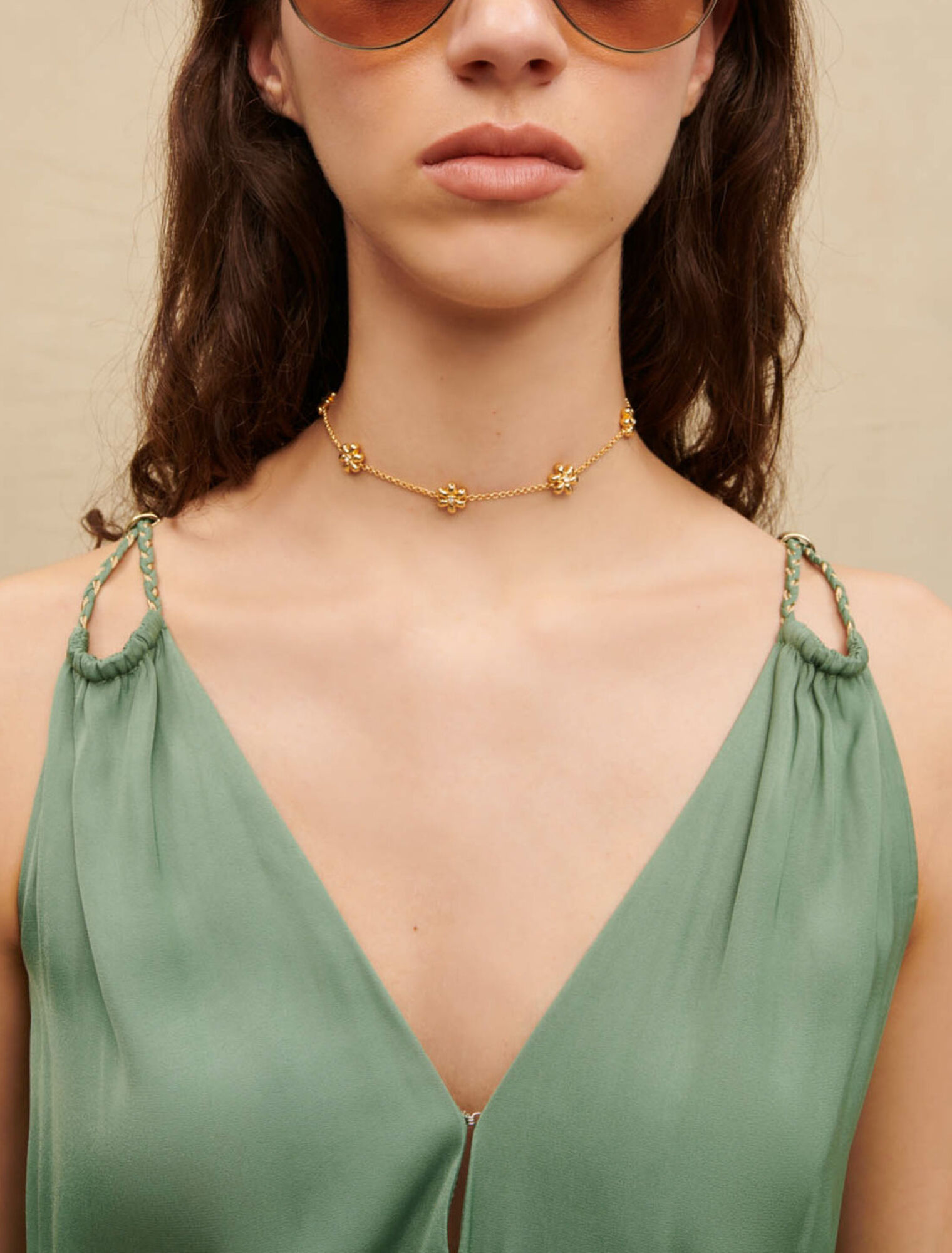 Robe midi ajourée