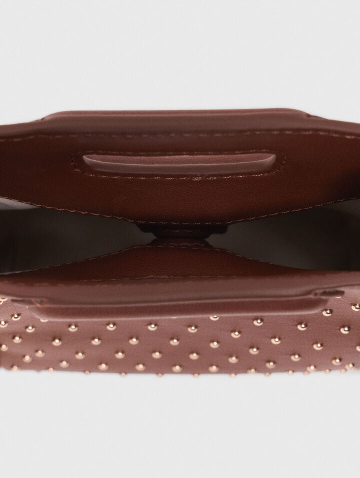Sac M mini en cuir et studs