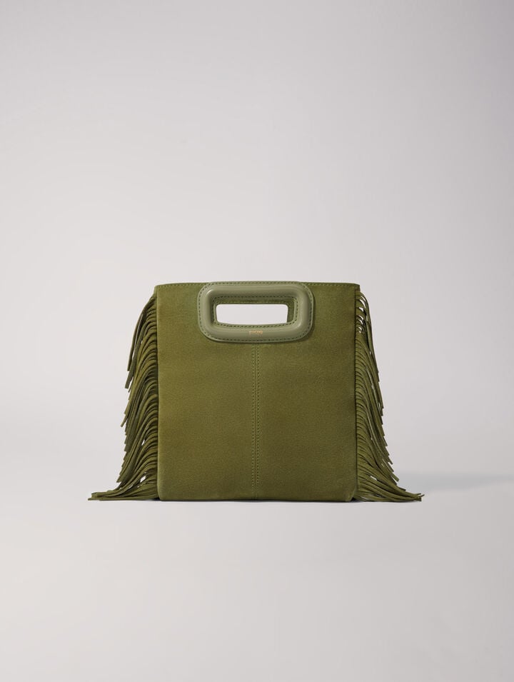 Sac M en cuir suède