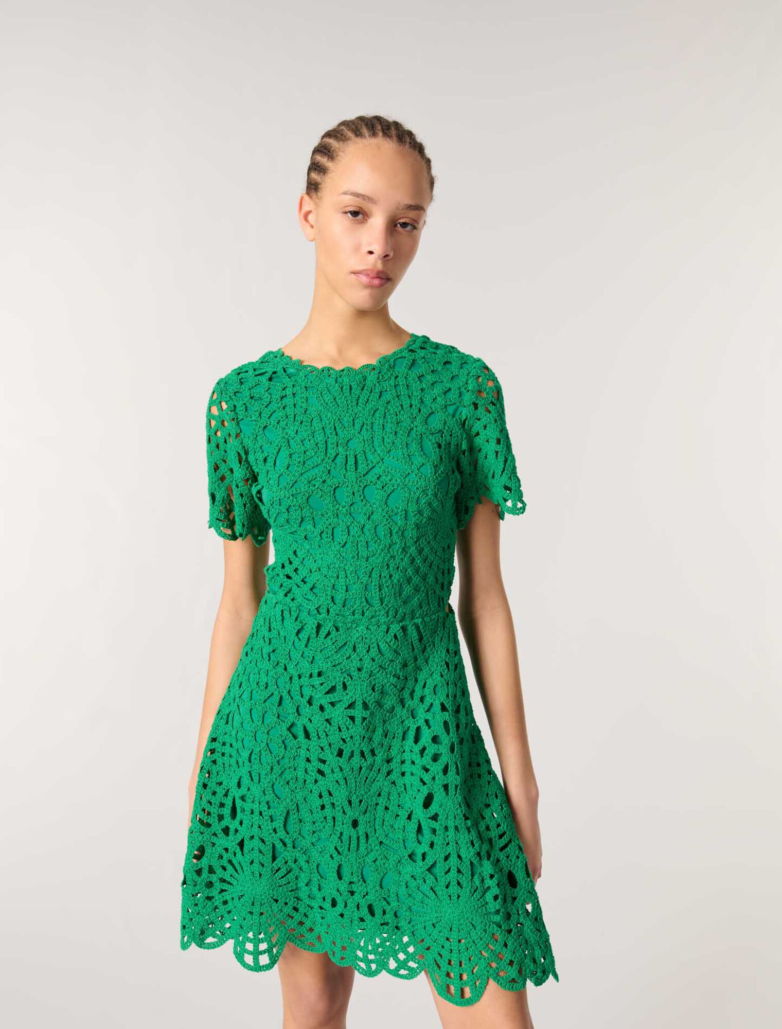 Short crochet dress
