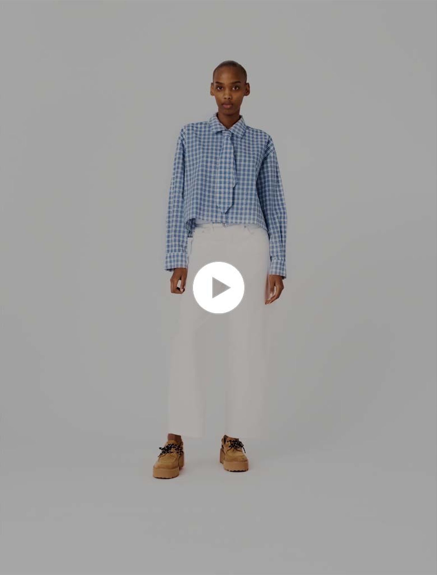 Rhinestone shirt with removable tie