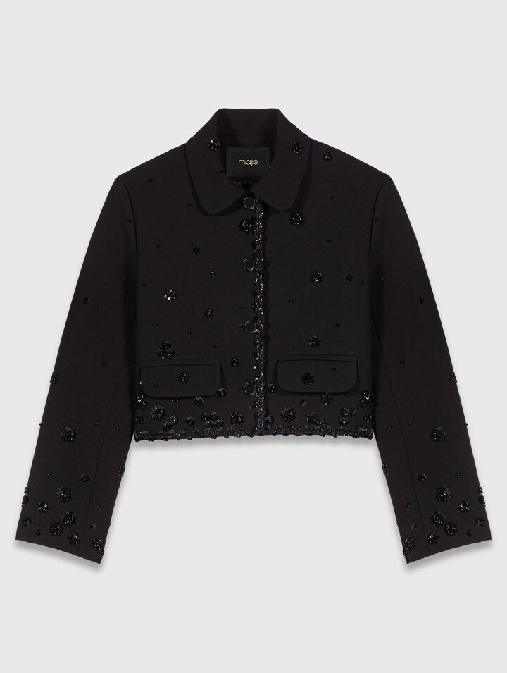 Veste courte brodée