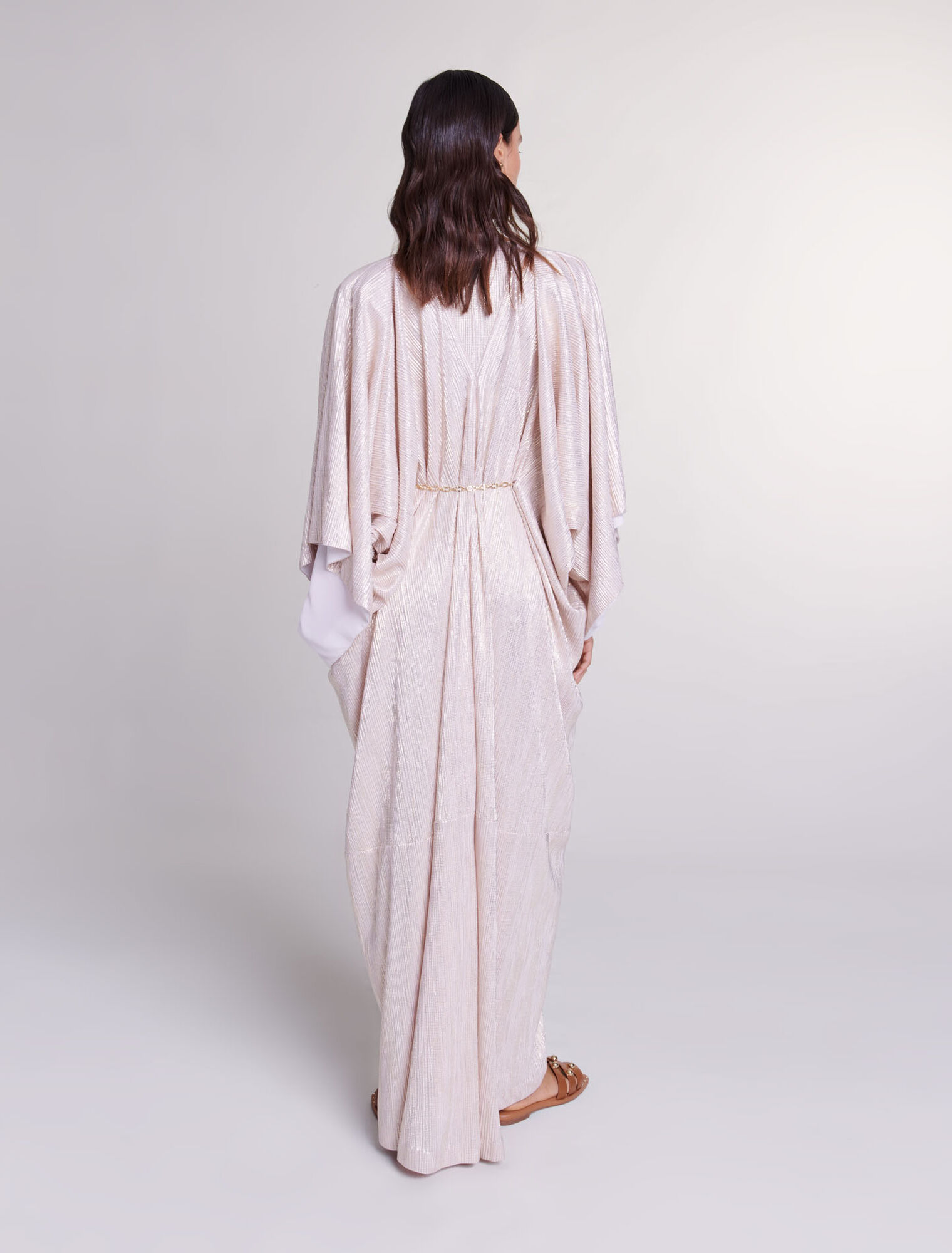 Robe longue à ceinture