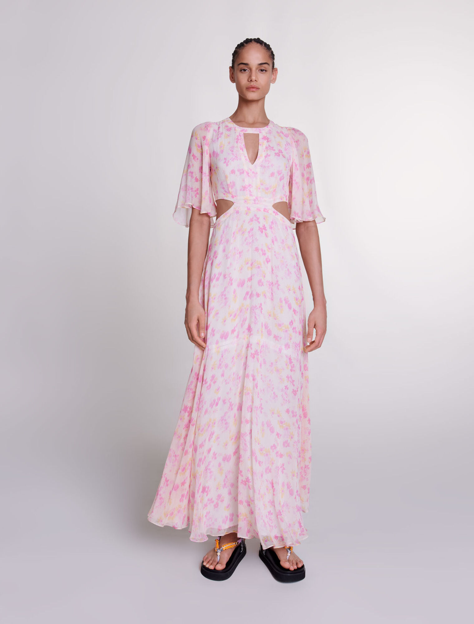 Floral print maxi dress