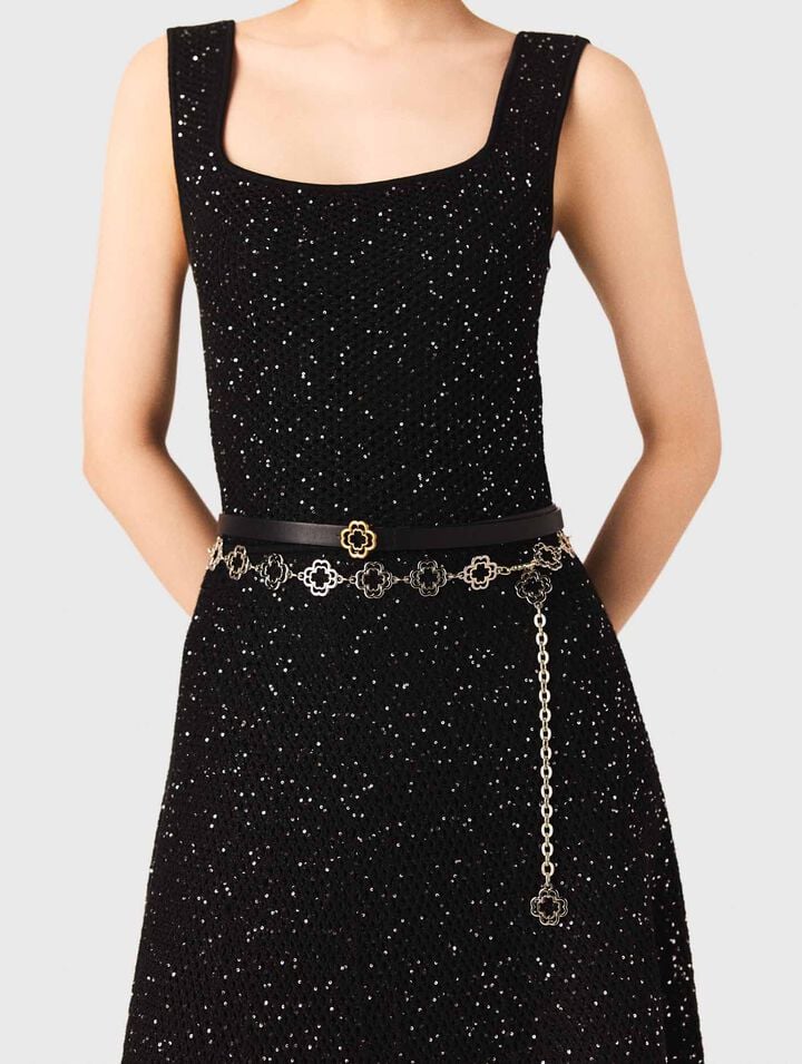 Ceinture chaine Clover bicolore