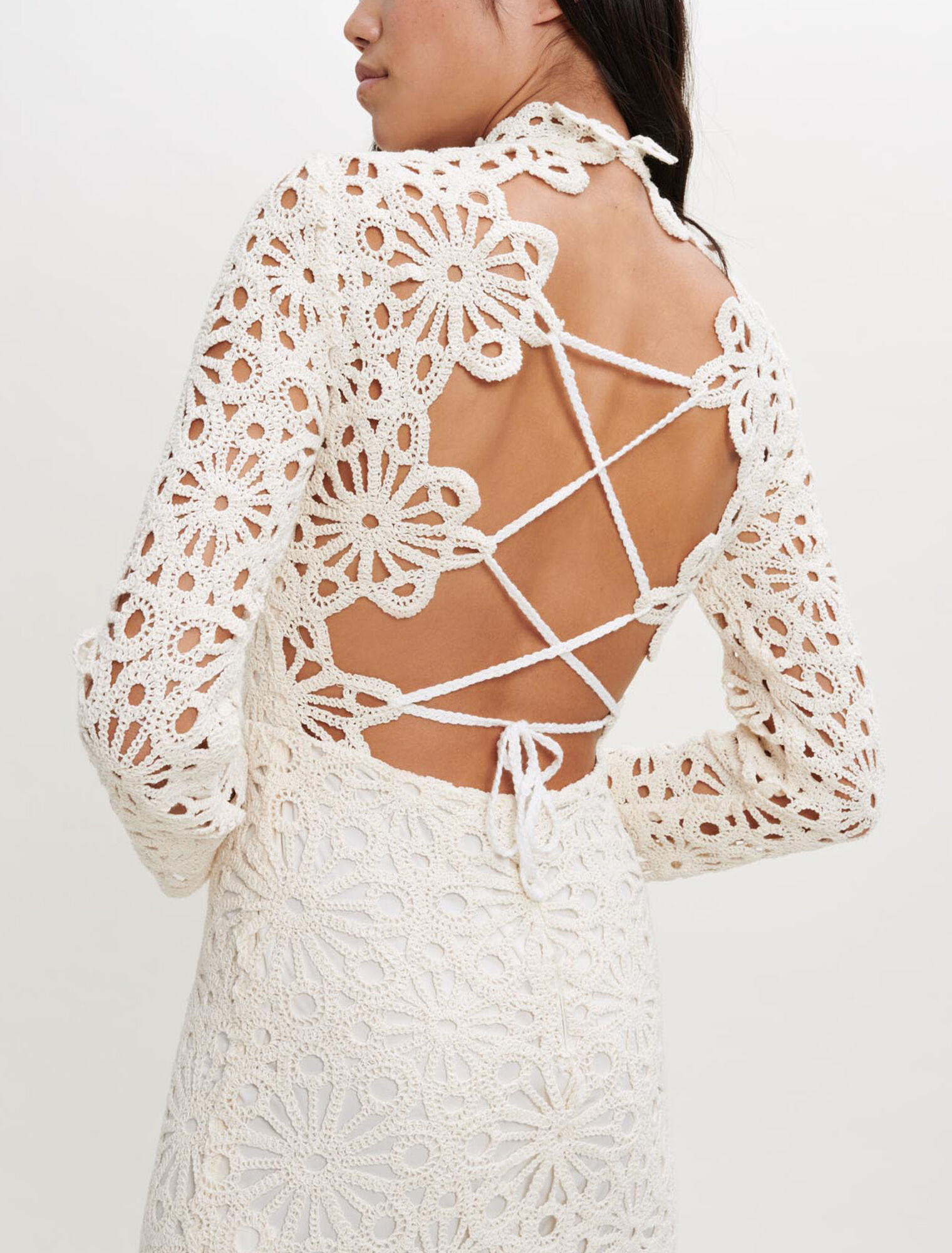 Robe en guipure façon crochet