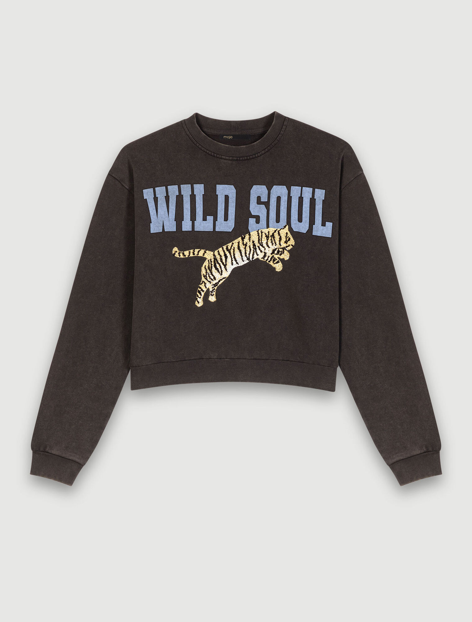 Sweat en coton imprimé