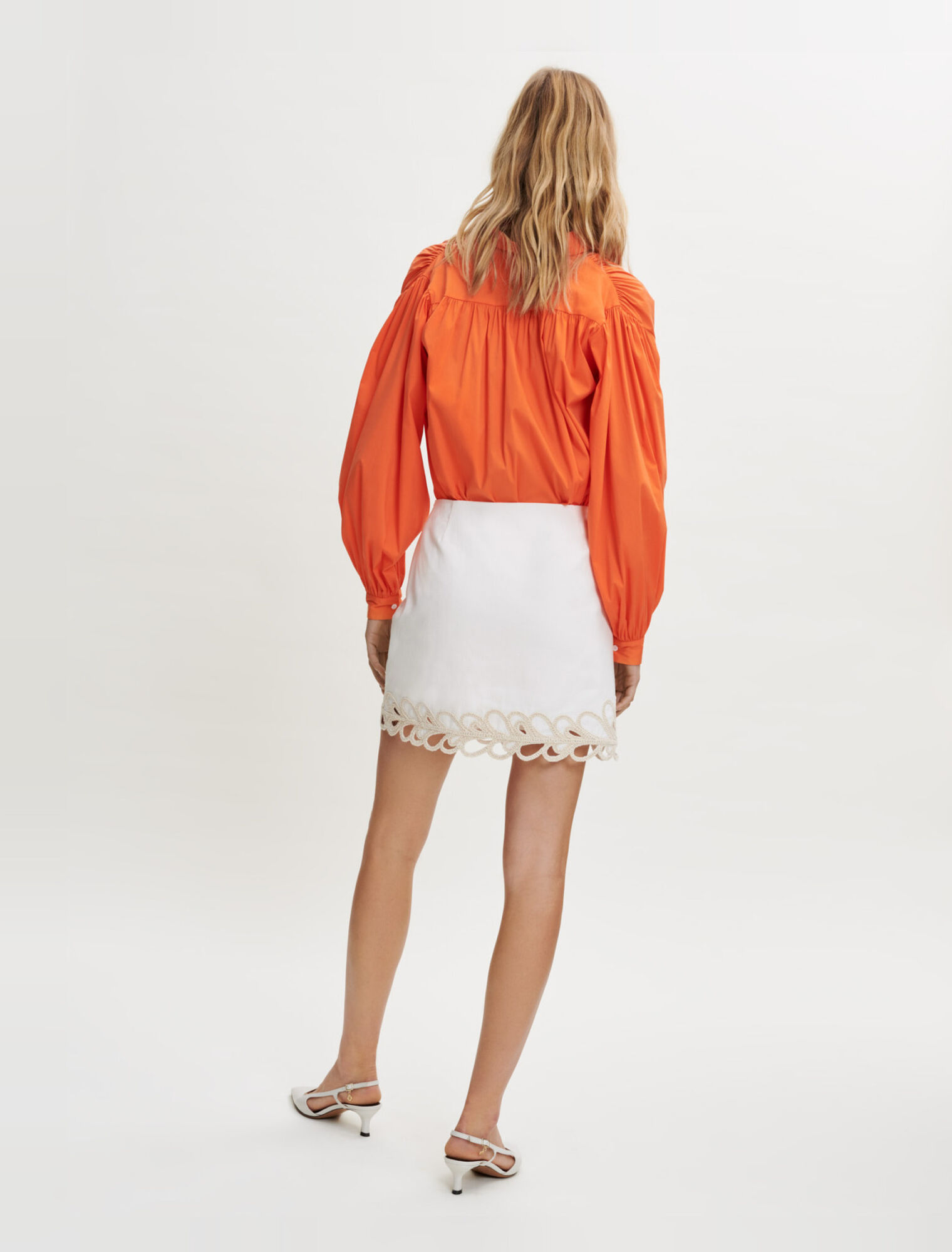 Fully embroidered skirt 