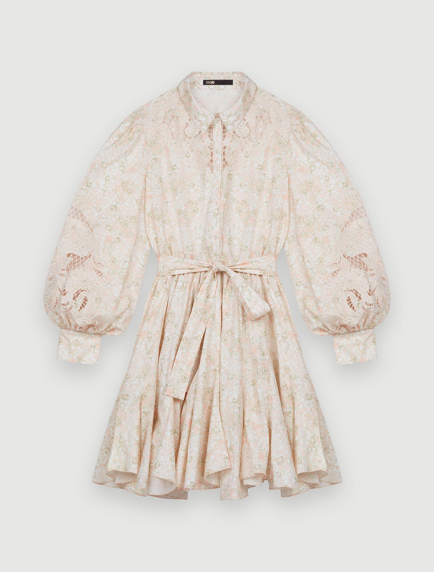 Robe chemise imprimé petites fleurs