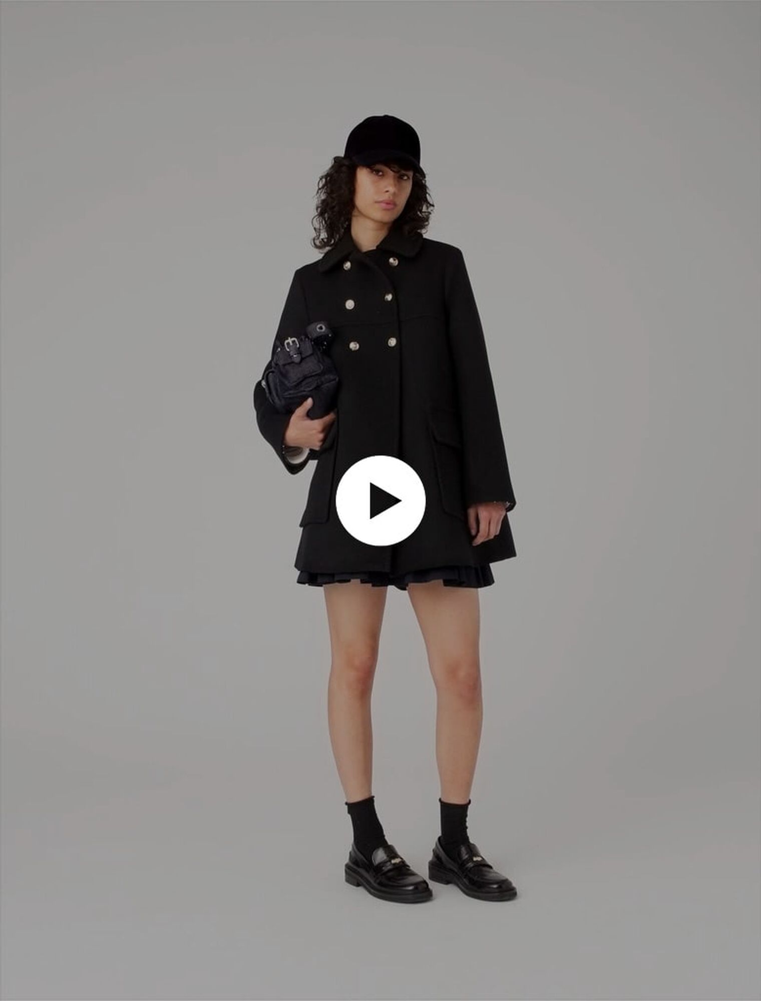 Wool blend coat