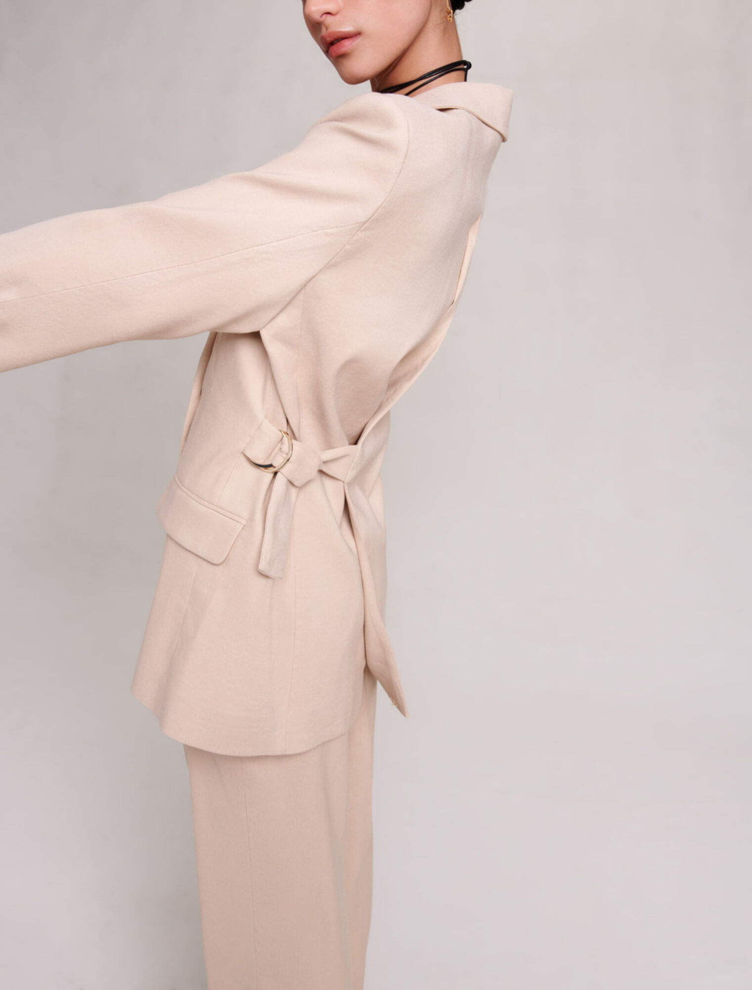 Veste en lin mélangé