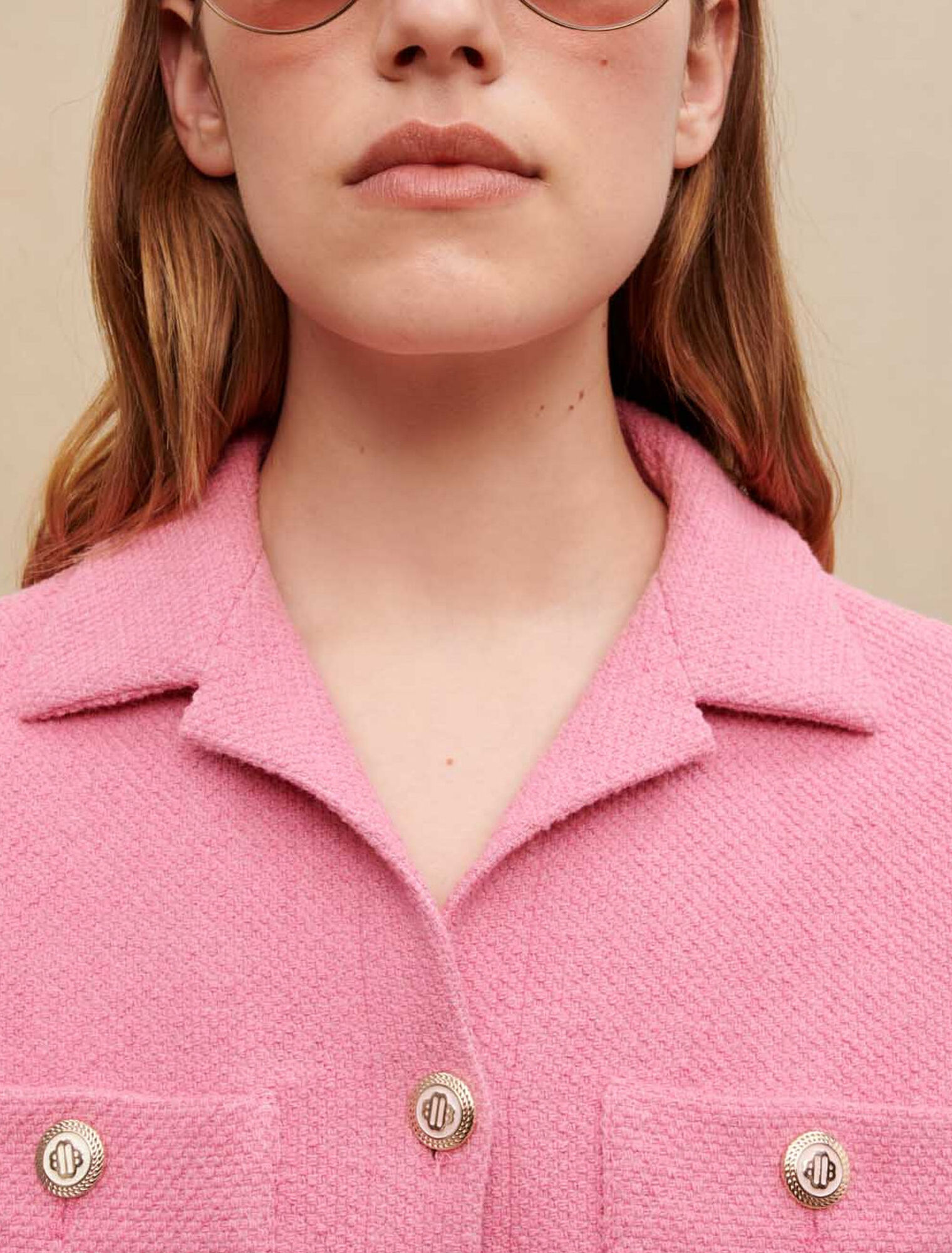 Veste courte en tweed