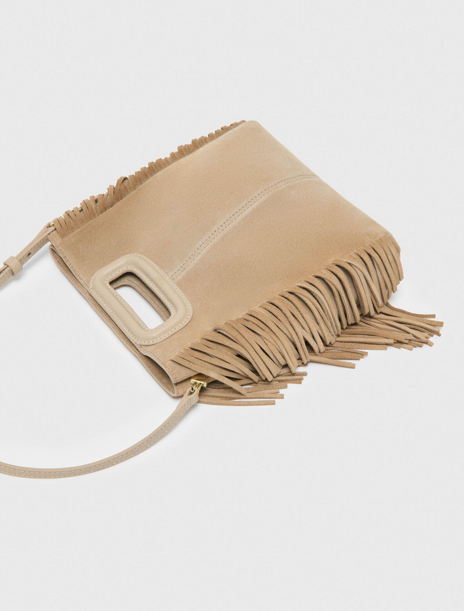 Sac M &agrave; franges en su&egrave;de