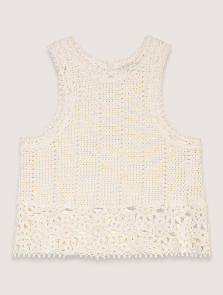 Débardeur en crochet