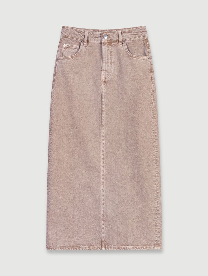 Jupe longue en denim