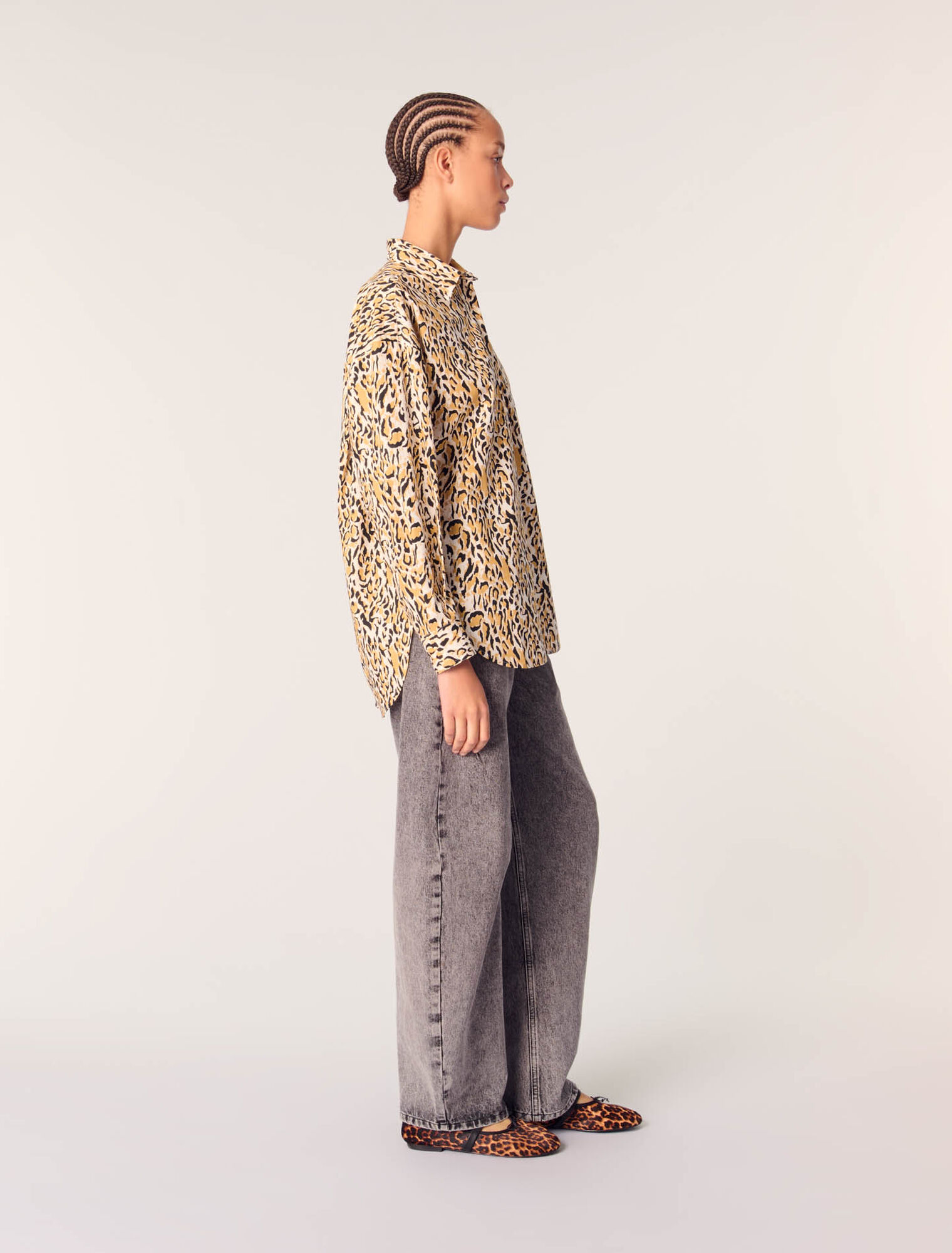 Chemise à imprimé leopard