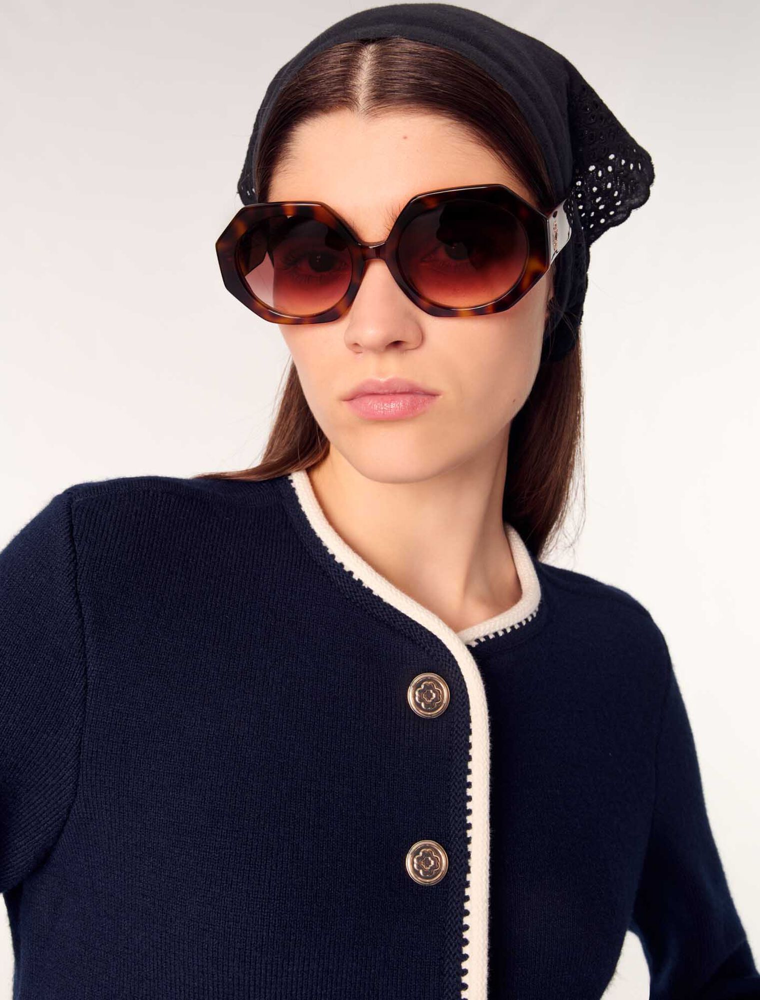 Cardigan en laine mélangée