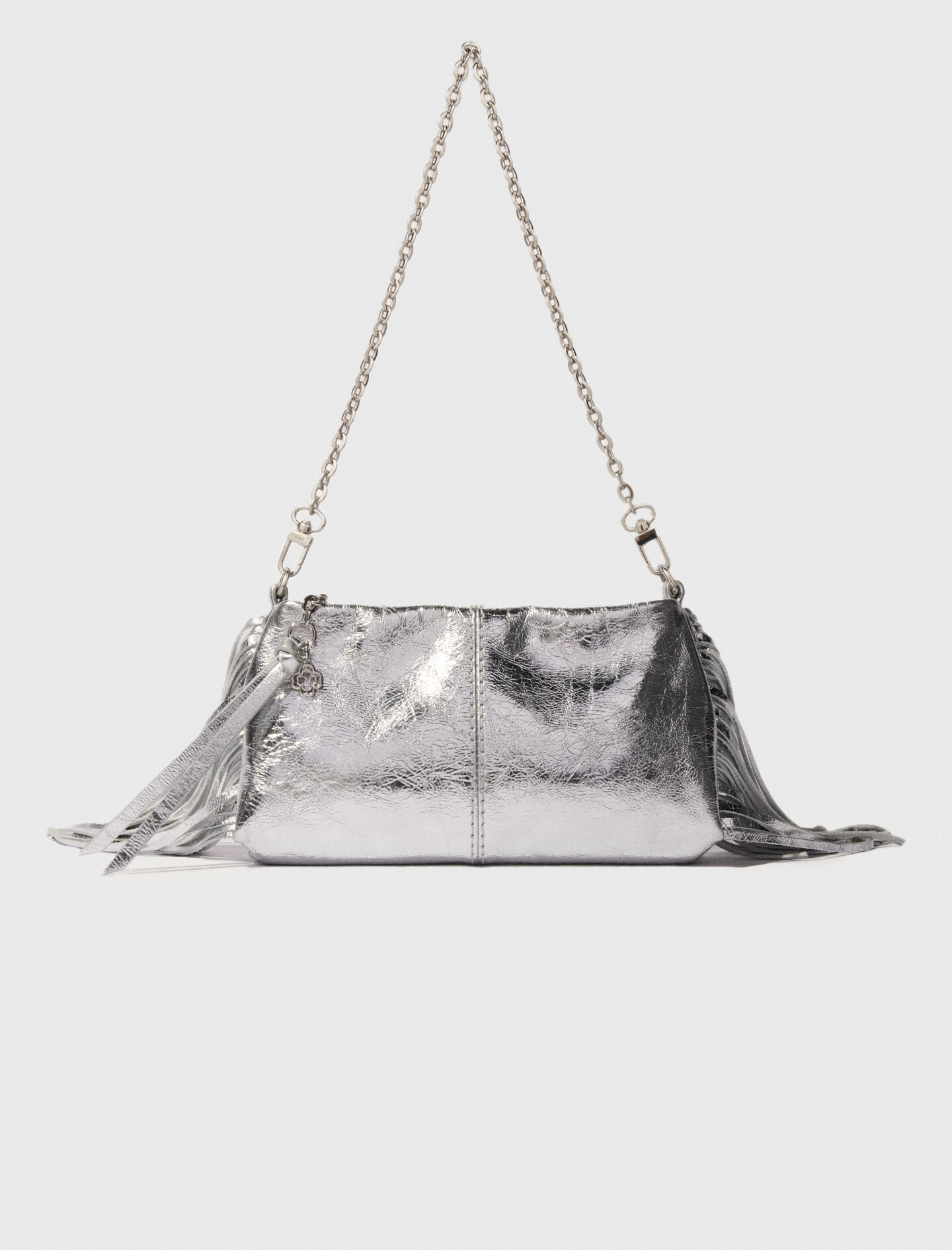 ★JILLSTUART★COCO CHAIN SILVER DECORATED NYLON CHAIN BAG M ☆JILLSTUART☆COCO CHAIN SILVER DECORATED NYLON CHAIN BAG M