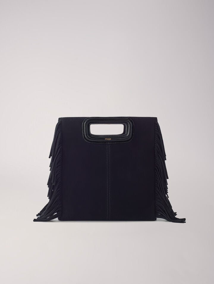 Sac M en cuir suède