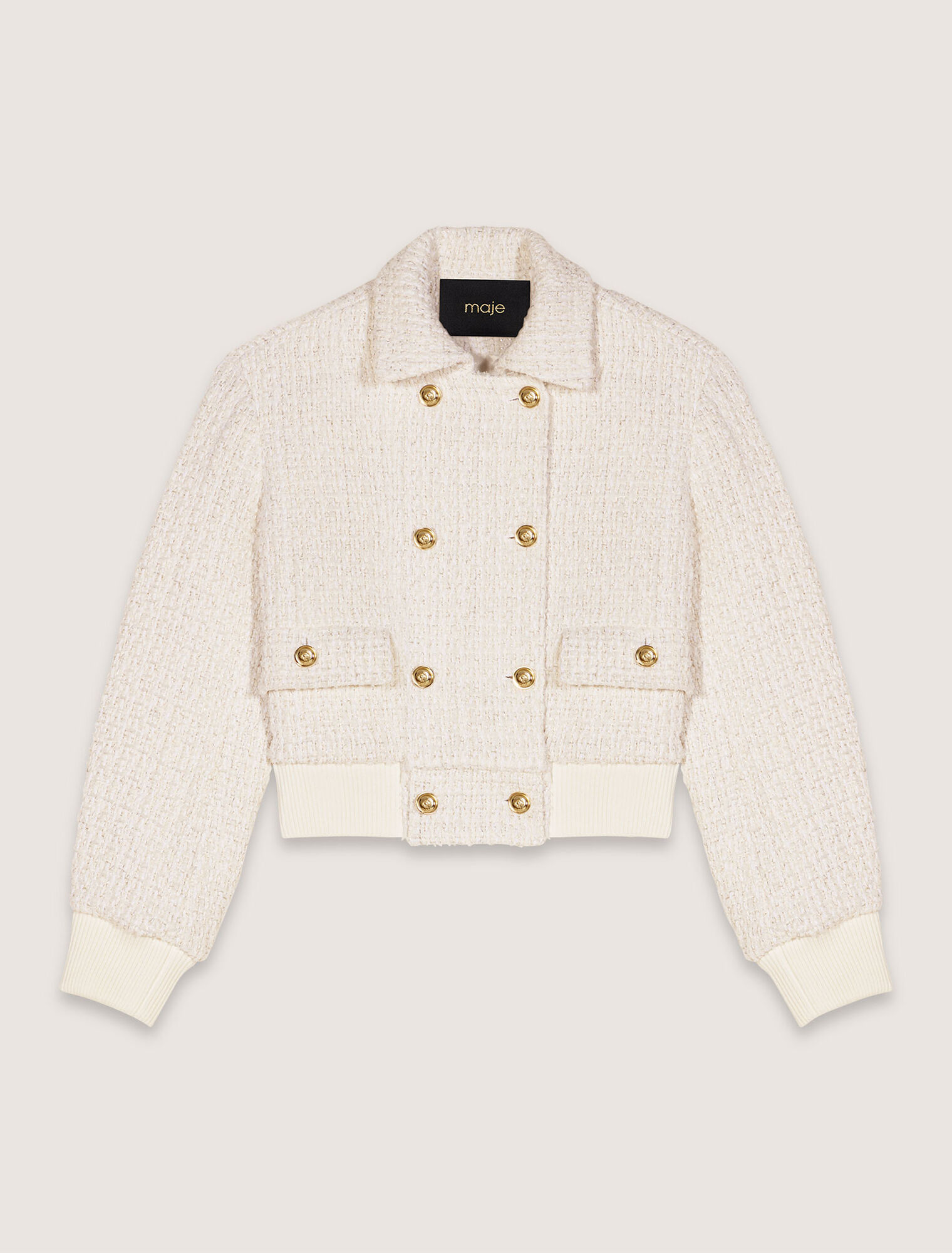 Blouson court en tweed