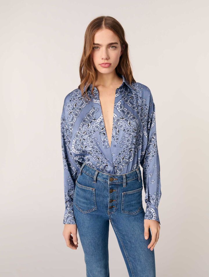 Chemise fluide imprimée