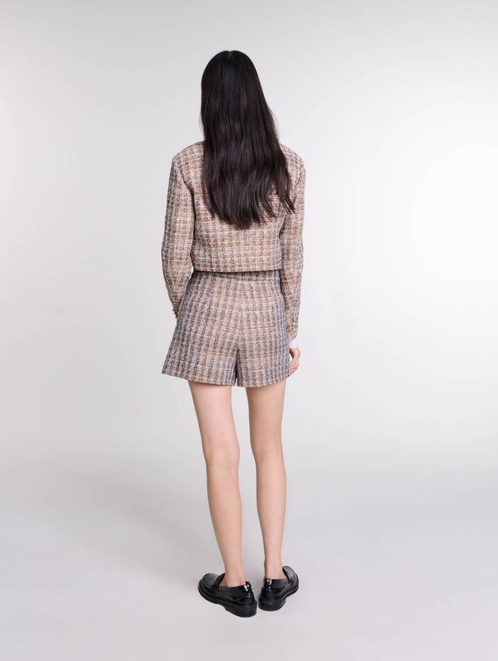 Veste courte en tweed