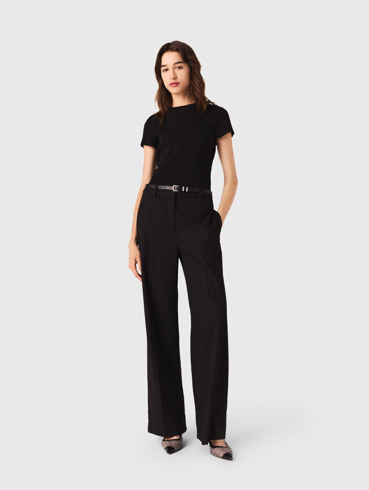 Rhinestone suit trousers