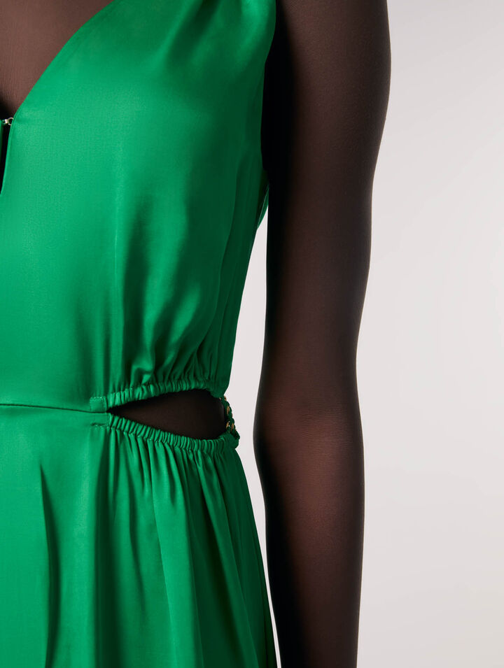 Satin-look maxi dress