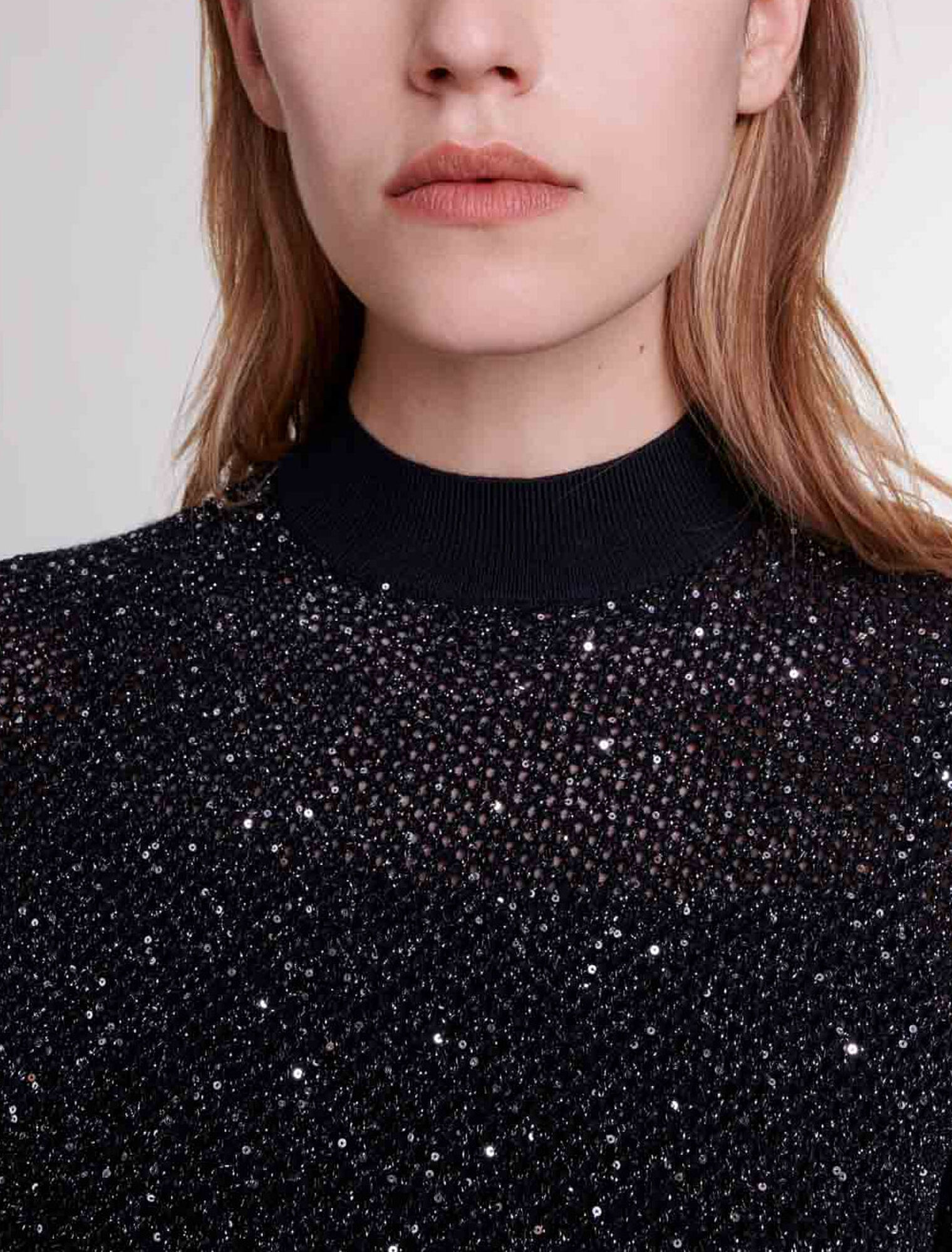 Robe longue en maille